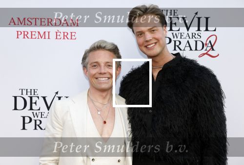 Amsterdam 28 april 2026
Premiere The Devil wears Prada 2 in Tuschinski . Joshua Luza kwam met zijn nieuwe vriend Jesper Moser