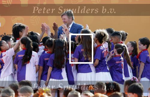 Zeewolde 17 april 2026
Koning Willem Alexander bezoekt de koningsspelen in Zeewolde . Britt Dekker presenteert het .