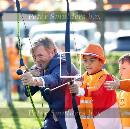 Zeewolde 17 april 2026
Koning Willem Alexander bezoekt de koningsspelen in Zeewolde . Britt Dekker presenteert het .