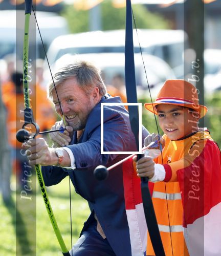 Zeewolde 17 april 2026
Koning Willem Alexander bezoekt de koningsspelen in Zeewolde . Britt Dekker presenteert het .