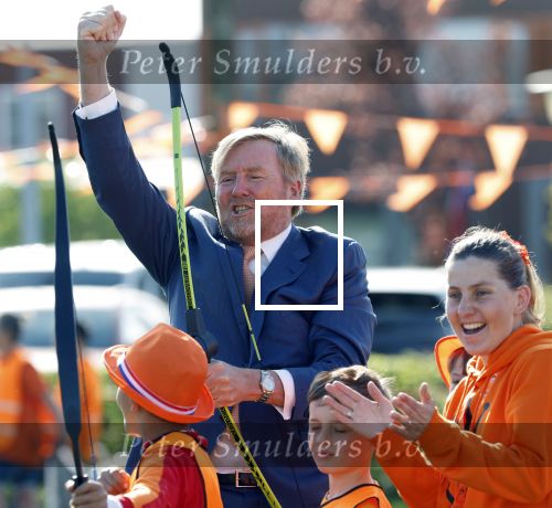 Zeewolde 17 april 2026
Koning Willem Alexander bezoekt de koningsspelen in Zeewolde . Britt Dekker presenteert het .