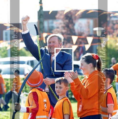 Zeewolde 17 april 2026
Koning Willem Alexander bezoekt de koningsspelen in Zeewolde . Britt Dekker presenteert het .