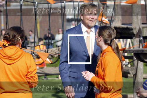 Zeewolde 17 april 2026
Koning Willem Alexander bezoekt de koningsspelen in Zeewolde . Britt Dekker presenteert het .