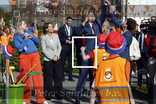 Zeewolde 17 april 2026
Koning Willem Alexander bezoekt de koningsspelen in Zeewolde . Britt Dekker presenteert het .