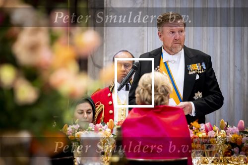Amsterdam 23 april 2026
Koning Willem Alexander en Koningin Maxima tijdens het diner voor het Corps Diplomatique in het Koninklijk Paleis