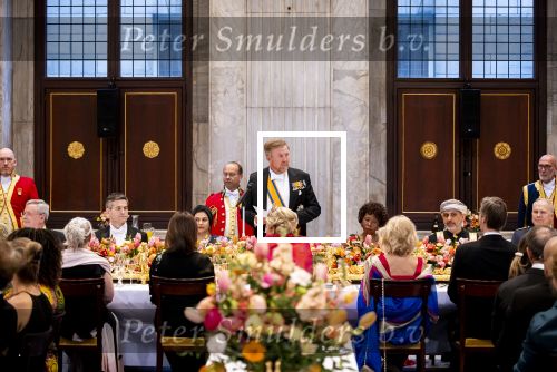 Amsterdam 23 april 2026
Koning Willem Alexander en Koningin Maxima tijdens het diner voor het Corps Diplomatique in het Koninklijk Paleis