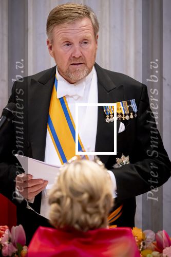 Amsterdam 23 april 2026
Koning Willem Alexander en Koningin Maxima tijdens het diner voor het Corps Diplomatique in het Koninklijk Paleis