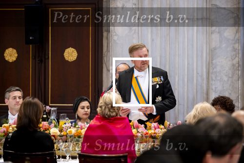 Amsterdam 23 april 2026
Koning Willem Alexander en Koningin Maxima tijdens het diner voor het Corps Diplomatique in het Koninklijk Paleis