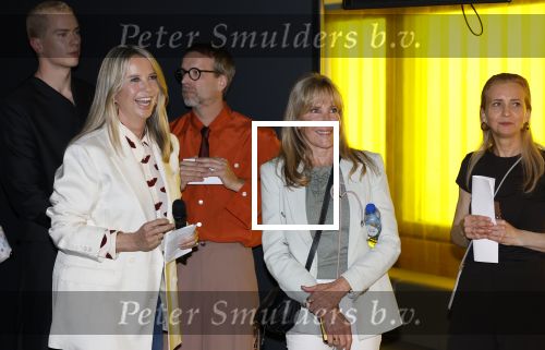Amsterdam 22 april 2026
Presentatie nieuwe L Homo . Nicolas Keenan staat op de cover . Linda de Mol en haar Manager Xenia Kasper