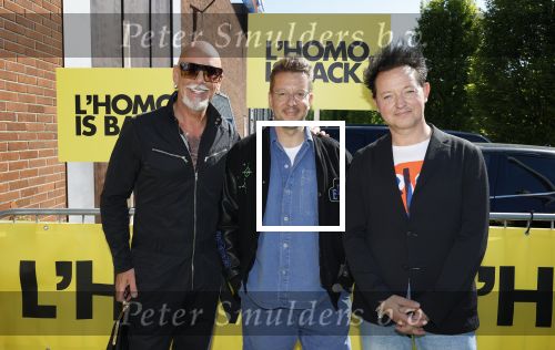Amsterdam 22 april 2026
Presentatie nieuwe L Homo . Nicolas Keenan staat op de cover . Maik de Boer Alex Klaassen en Rop Verheijen