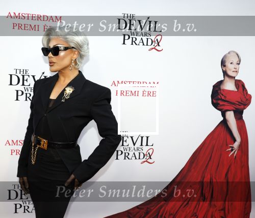 Amsterdam 28 april 2026
Premiere The Devil wears Prada 2 in Tuschinski . Miss Envy PPeru kwam met partner