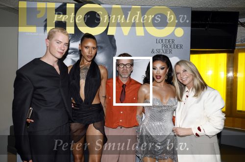 Amsterdam 22 april 2026
Presentatie nieuwe L Homo . Nicolas Keenan staat op de cover . Miss Envy peru Stijn de Vries Linda de Mol Gia Bab en Iebele v d Meulen
