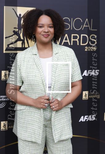 Amsterdam 20 april 2026
Bekendmaking genomineerden Musicalawards tijdens lunch bij de postcodeloterij . Naima Bayo