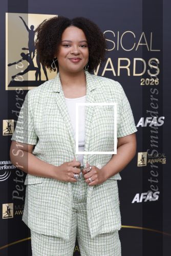Amsterdam 20 april 2026
Bekendmaking genomineerden Musicalawards tijdens lunch bij de postcodeloterij . Naima Bayo