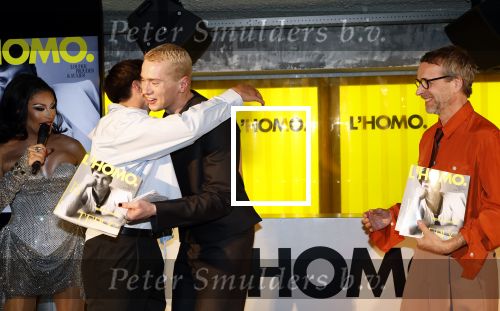 Amsterdam 22 april 2026
Presentatie nieuwe L Homo . Nicolas Keenan staat op de cover .