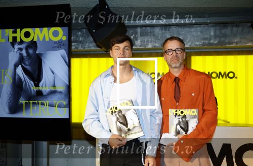 Amsterdam 22 april 2026
Presentatie nieuwe L Homo . Nicolas Keenan staat op de cover .