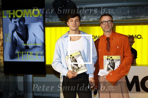 Amsterdam 22 april 2026
Presentatie nieuwe L Homo . Nicolas Keenan staat op de cover .