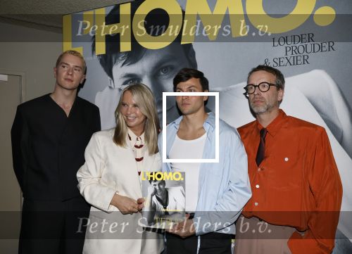 Amsterdam 22 april 2026
Presentatie nieuwe L Homo . Nicolas Keenan staat op de cover . Nicolas Keenan Stijn de Vries Linda de Mol en Iebele v d Meulen