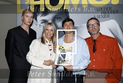 Amsterdam 22 april 2026
Presentatie nieuwe L Homo . Nicolas Keenan staat op de cover . Nicolas Keenan Stijn de Vries Linda de Mol en Iebele v d Meulen