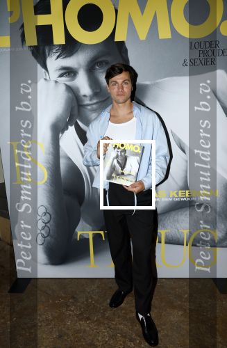 Amsterdam 22 april 2026
Presentatie nieuwe L Homo . Nicolas Keenan staat op de cover .