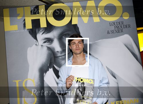 Amsterdam 22 april 2026
Presentatie nieuwe L Homo . Nicolas Keenan staat op de cover .