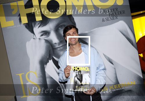 Amsterdam 22 april 2026
Presentatie nieuwe L Homo . Nicolas Keenan staat op de cover .