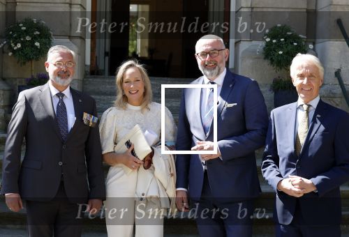 Ter Heide 23 april 2026
Dilan Yesilgoz en Prinses Margarita bij de uitreiking van de Legion of Honor awards op landgoed Beukbergen . Prinses Margarita kwam samen met Cees Wijburg