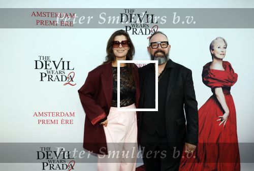 Amsterdam 28 april 2026
Premiere The Devil wears Prada 2 in Tuschinski . Ramon Brugman en partner Nijke