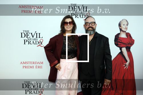 Amsterdam 28 april 2026
Premiere The Devil wears Prada 2 in Tuschinski . Ramon Brugman en partner Nijke