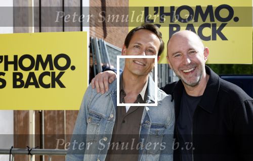 Amsterdam 22 april 2026
Presentatie nieuwe L Homo . Nicolas Keenan staat op de cover . Ramon Mesman met partner