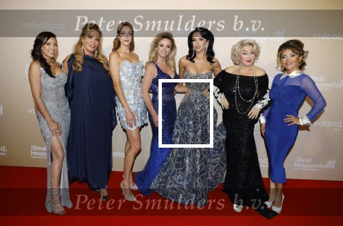 Den Bosch 20 april 2026
Brigitte Schepers, Chayenne Muller, Estelle Hanneman, Lizbeth van den Boogaart, Marjan Strijbosch, Petrouschka Dahmen en Ramona Koonings bij de presentatie van het tweede seizoen van The Real Housewives van het Zuiden in De Orangerie in Den Bosch
