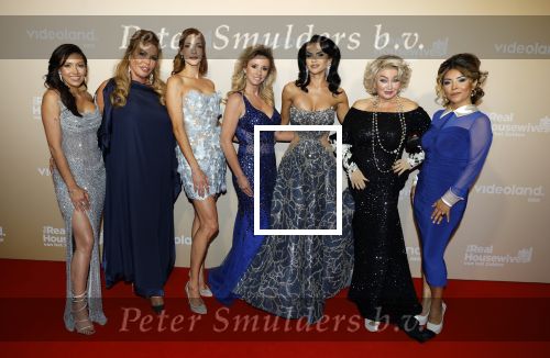 Den Bosch 20 april 2026
Brigitte Schepers, Chayenne Muller, Estelle Hanneman, Lizbeth van den Boogaart, Marjan Strijbosch, Petrouschka Dahmen en Ramona Koonings bij de presentatie van het tweede seizoen van The Real Housewives van het Zuiden in De Orangerie in Den Bosch