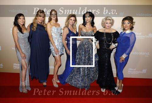 Den Bosch 20 april 2026
Brigitte Schepers, Chayenne Muller, Estelle Hanneman, Lizbeth van den Boogaart, Marjan Strijbosch, Petrouschka Dahmen en Ramona Koonings bij de presentatie van het tweede seizoen van The Real Housewives van het Zuiden in De Orangerie in Den Bosch