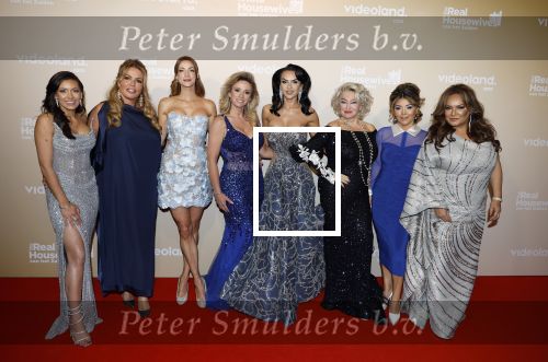 Den Bosch 20 april 2026
Brigitte Schepers, Chayenne Muller, Estelle Hanneman, Lizbeth van den Boogaart, Marjan Strijbosch, Petrouschka Dahmen en Ramona Koonings bij de presentatie van het tweede seizoen van The Real Housewives van het Zuiden in De Orangerie in Den Bosch