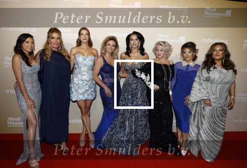 Den Bosch 20 april 2026
Brigitte Schepers, Chayenne Muller, Estelle Hanneman, Lizbeth van den Boogaart, Marjan Strijbosch, Petrouschka Dahmen en Ramona Koonings bij de presentatie van het tweede seizoen van The Real Housewives van het Zuiden in De Orangerie in Den Bosch