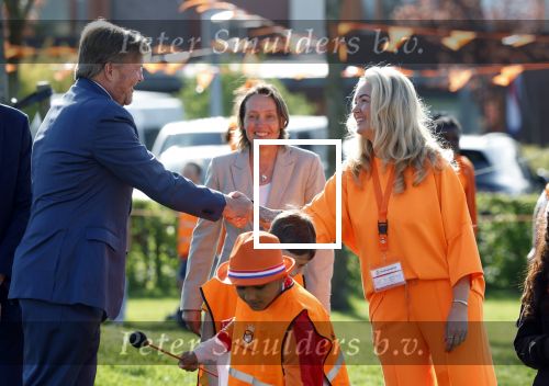 Zeewolde 17 april 2026
Samantha Charrak met zoontje bij koningsspelen met Koning Willem Alexander