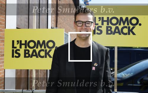 Amsterdam 22 april 2026
Presentatie nieuwe L Homo . Nicolas Keenan staat op de cover . Splinter Chabot