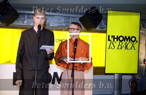 Amsterdam 22 april 2026
Presentatie nieuwe L Homo . Nicolas Keenan staat op de cover . Stijn de Vries en Iebele v d Meulen
