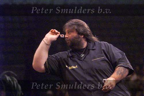 Andy Fordham met tatoeage
15 Mei 1999
Darten