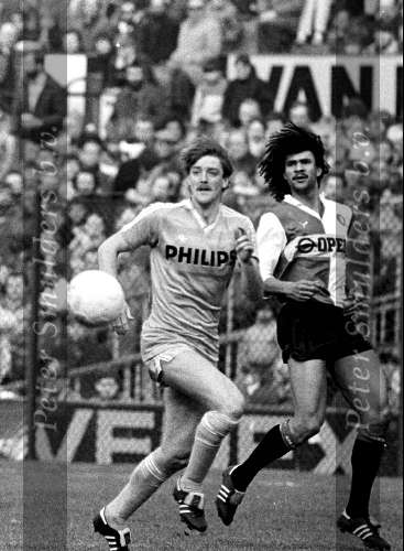 Feyenoord-PSV Seizoen 1985/1986
Ruud Gullit samen met Piet Wildschut