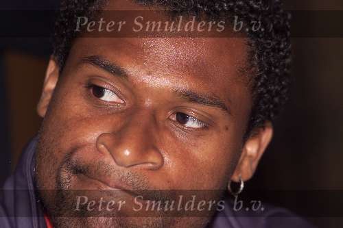 Noordwijk 26 mei 2000
Persconferentie Nederlands elftal in Huis ter Duin.
Winston Bogarde