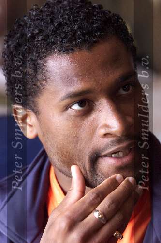 Noordwijk 26 mei 2000
Persconferentie Nederlands elftal in Huis ter Duin.
Winston Bogarde