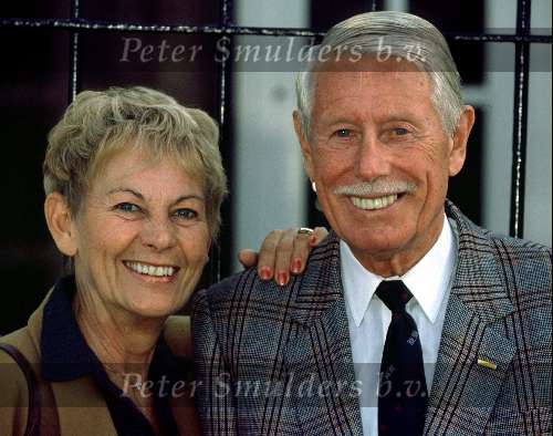 John Woodhouse met zijn vrouw
