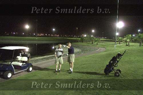 Nad Al Sheba Golfclub
Dubai 8 mei 2001
Golfen bij kunstlicht