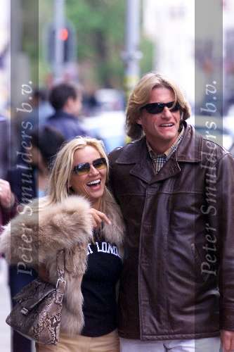Amsterdam 5 mei 2001
Tatjana met haar verloofde Keith.