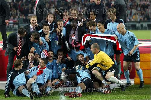 Rotterdam 12 mei 2002
 Finale Amstel Cup FC Utrecht /Ajax 2-3 ( Na verlenging )
Ajax team met de Amstel Cup