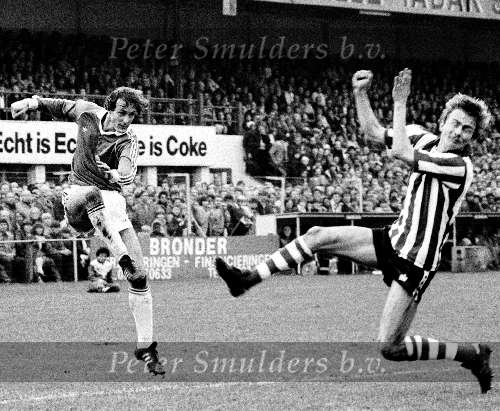 Rotterdam 1984 Sparta-PSV
Jan Poortvliet in duel met Adri v Tiggelen