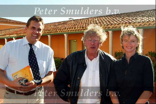St Tropez 4 mei 2002
Arnold Verhoeven samen met vrouw en Jan des Bouvries