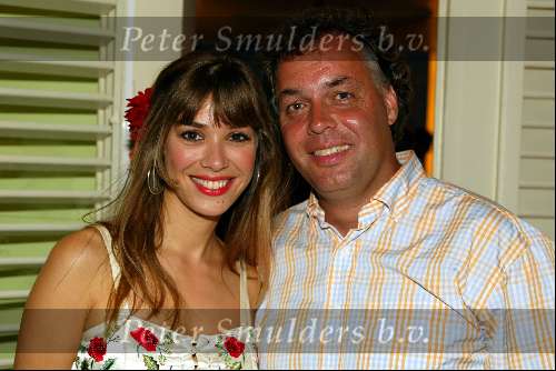 Curacao 21 mei 2002
Princess Model of the year  verkiezing.
Beertje v Beers met aad Ouborg