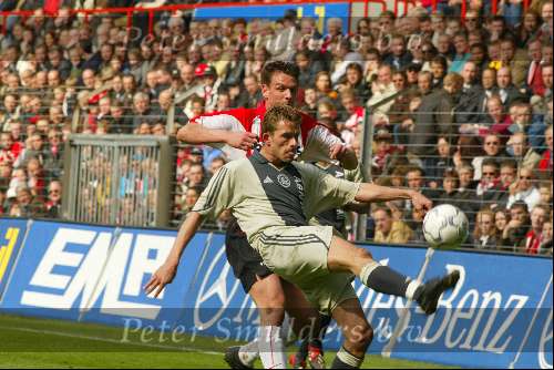 Eindhoven 24 maart 200
PSV-AJAX 1-1
Bergdolmo  Jan Vennegoor of Hesselink